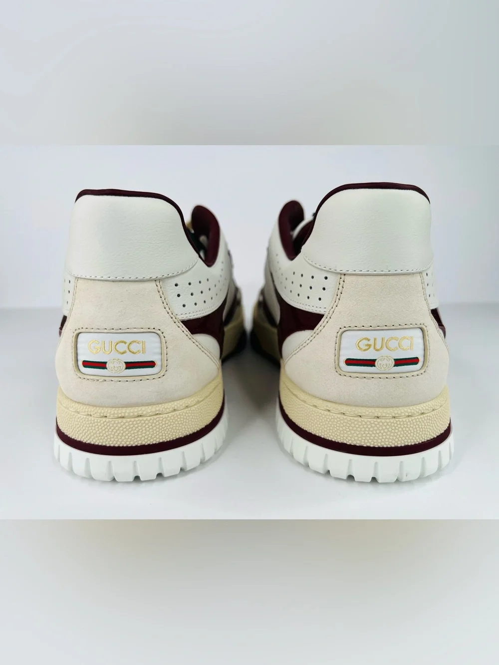 Gucci Re-Web Ace Logo Men Leather Sneakers UK 11 - US 11.5 - EU 45